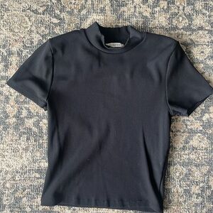 High Neck Ribbed Babaton Top